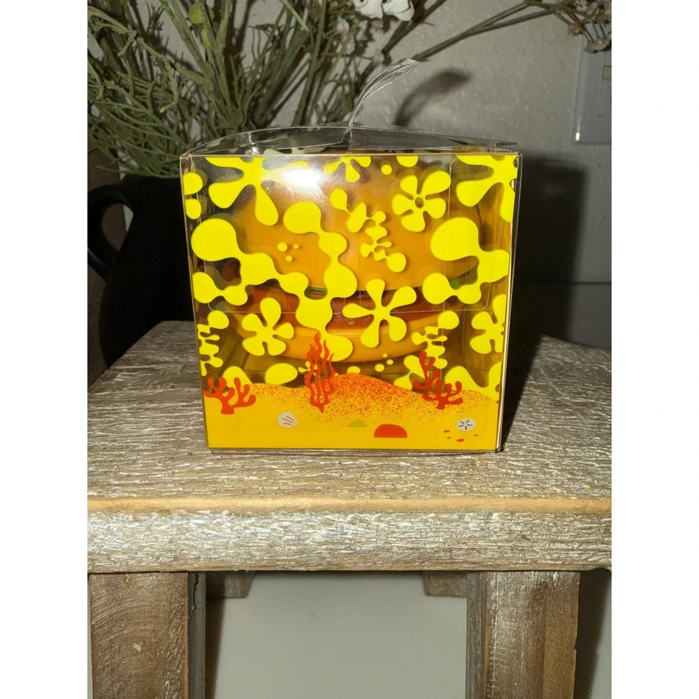 WetnWild SpongeBob SquarePants Krabby Patty Makeup Brush Cleansing Pads OPEN BOX